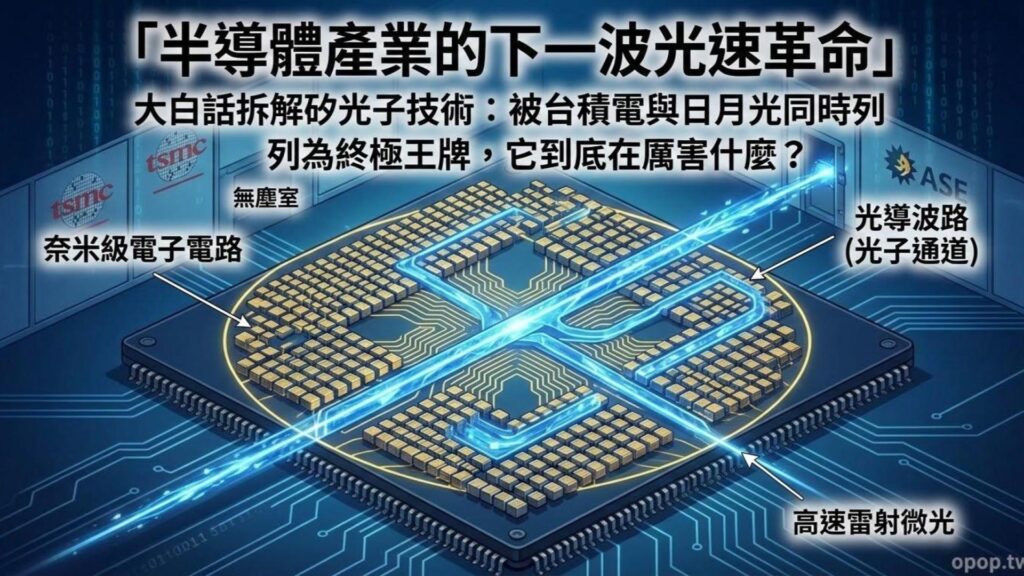 【AI 大白話八】什麼是矽光子技術？為什麼台積電、日月光都說它是半導體的下一波革命？