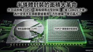 【AI 大白話十二】面板級扇出型封裝（FOPLP）是什麼？大白話拆解繼 CoWoS 後的半導體最新戰局