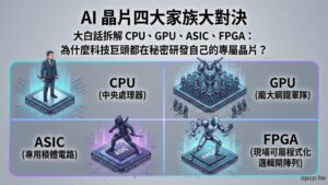【AI 大白話二】CPU、GPU、ASIC、FPGA 有什麼差？一表看懂 AI 晶片的四大家族