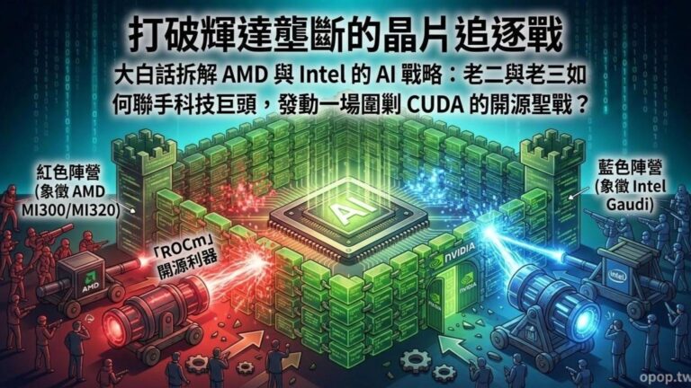 【AI 大白話五】除了 NVIDIA 還有誰?拆解 AMD、Intel 的 AI 晶片追趕之路與開源聖戰