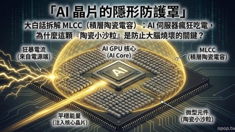【AI 大白話七】MLCC 是什麼?AI 伺服器瘋狂吃電,為什麼這顆「陶瓷小電容」是防燒壞的關鍵?