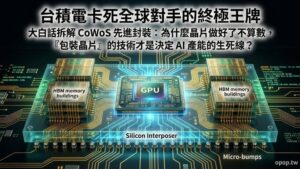 【AI 大白話十一】什麼是 CoWoS 封裝？台積電真正卡死全球 AI 競爭對手的終極「包裝技術」