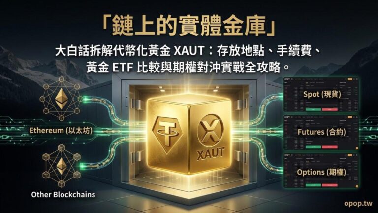 【XAUT 代幣化黃金全攻略】Tether Gold 是什麼？優缺點、金庫存放地、手續費與黃金 ETF 比較